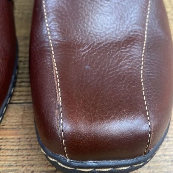 Bjorndal Noelle Leather Upper Brown Slip On‎ Wedge Loafers 136244 Womens 10M - Picture 4 of 13